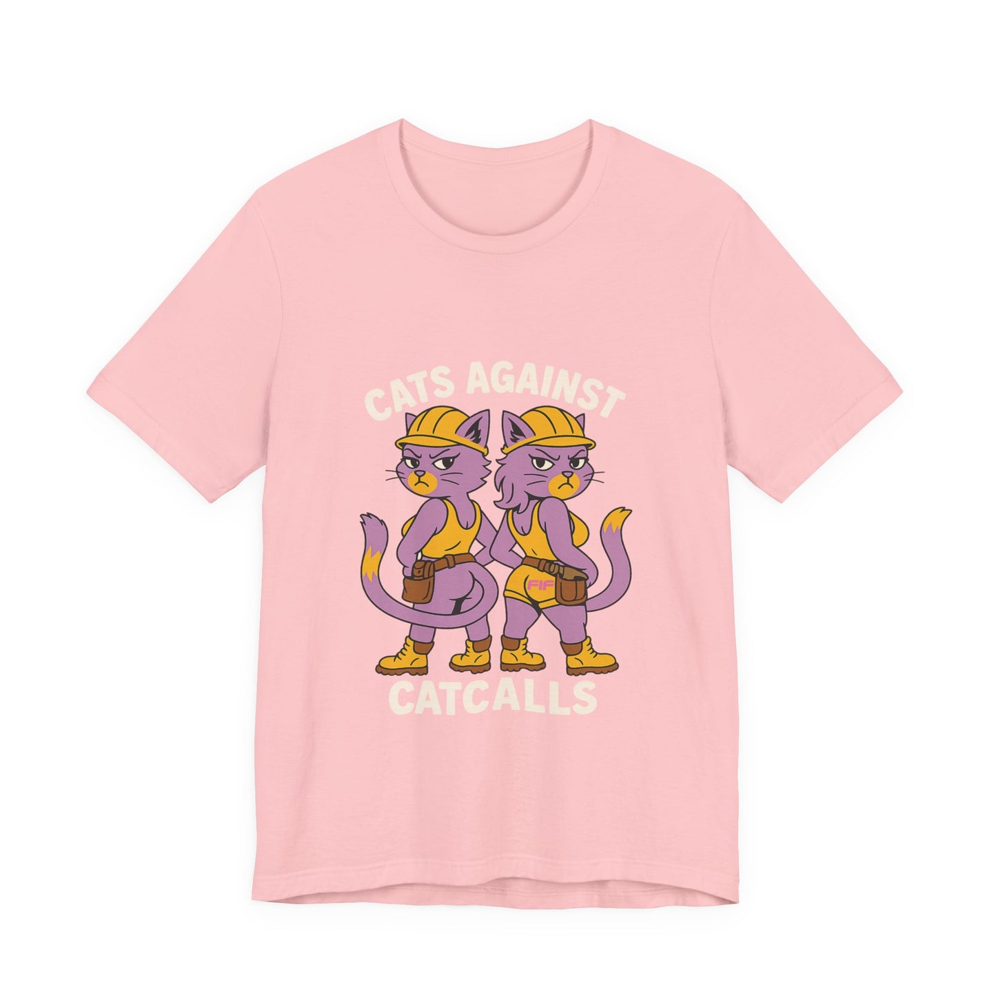 Cats Against Catcalls Unisex Tee - Pink
