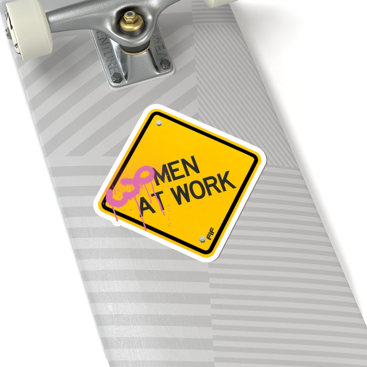 Women at Work Kiss-Cut Sticker