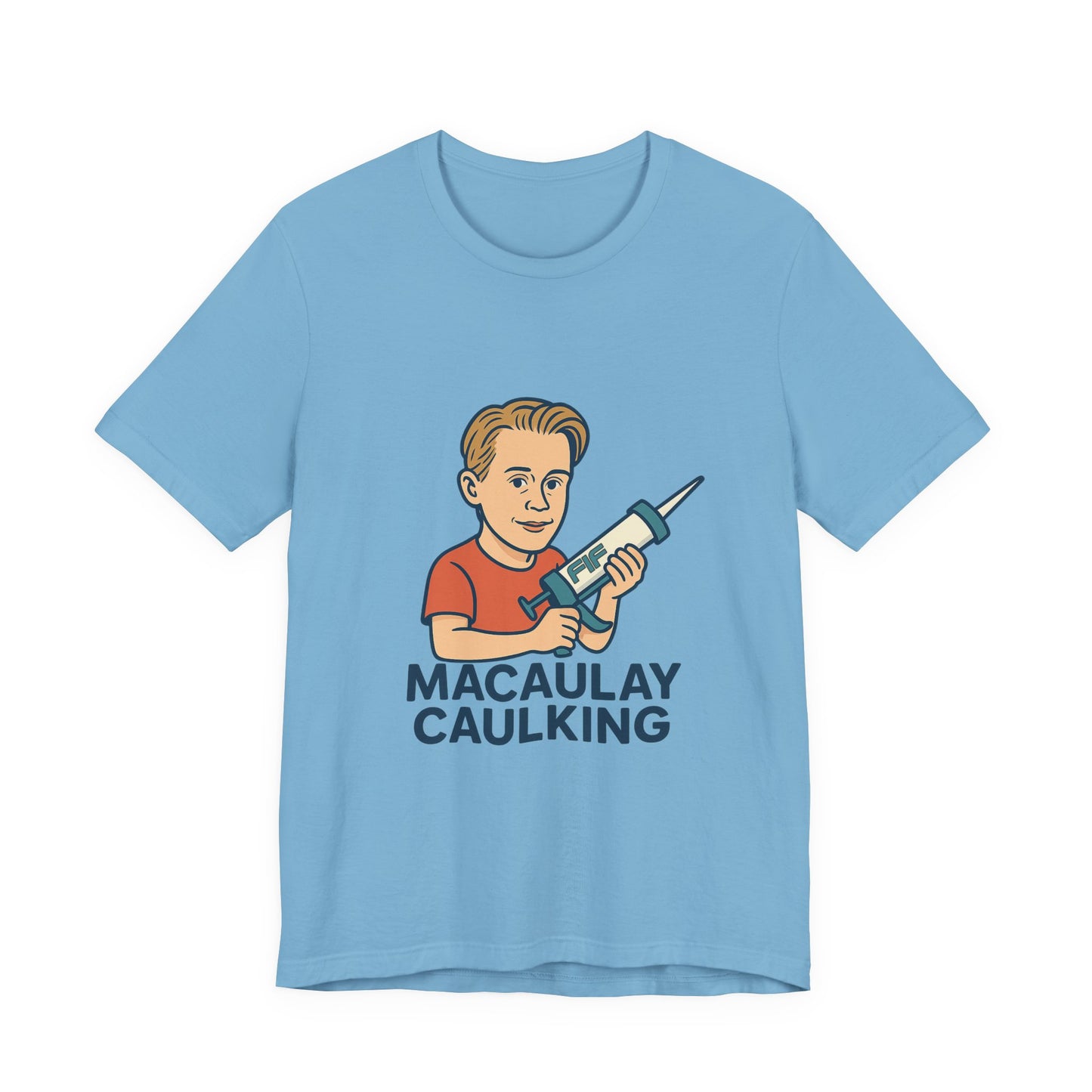 Macaulay Caulking Unisex Tee - Ocean Blue